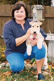 Betty with her dog